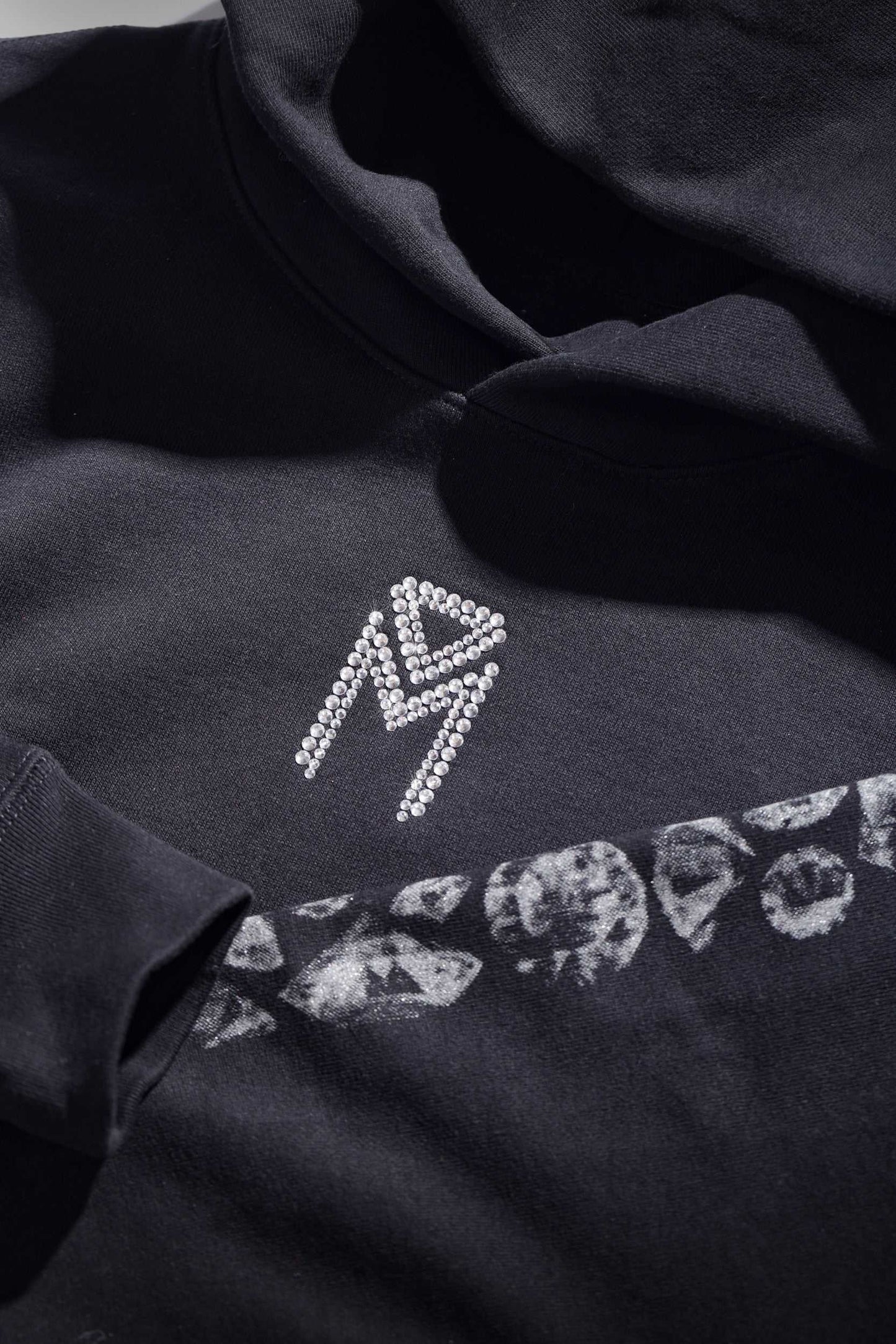 black hoodie for Men & Women Best street Signature Diamond Hoodie