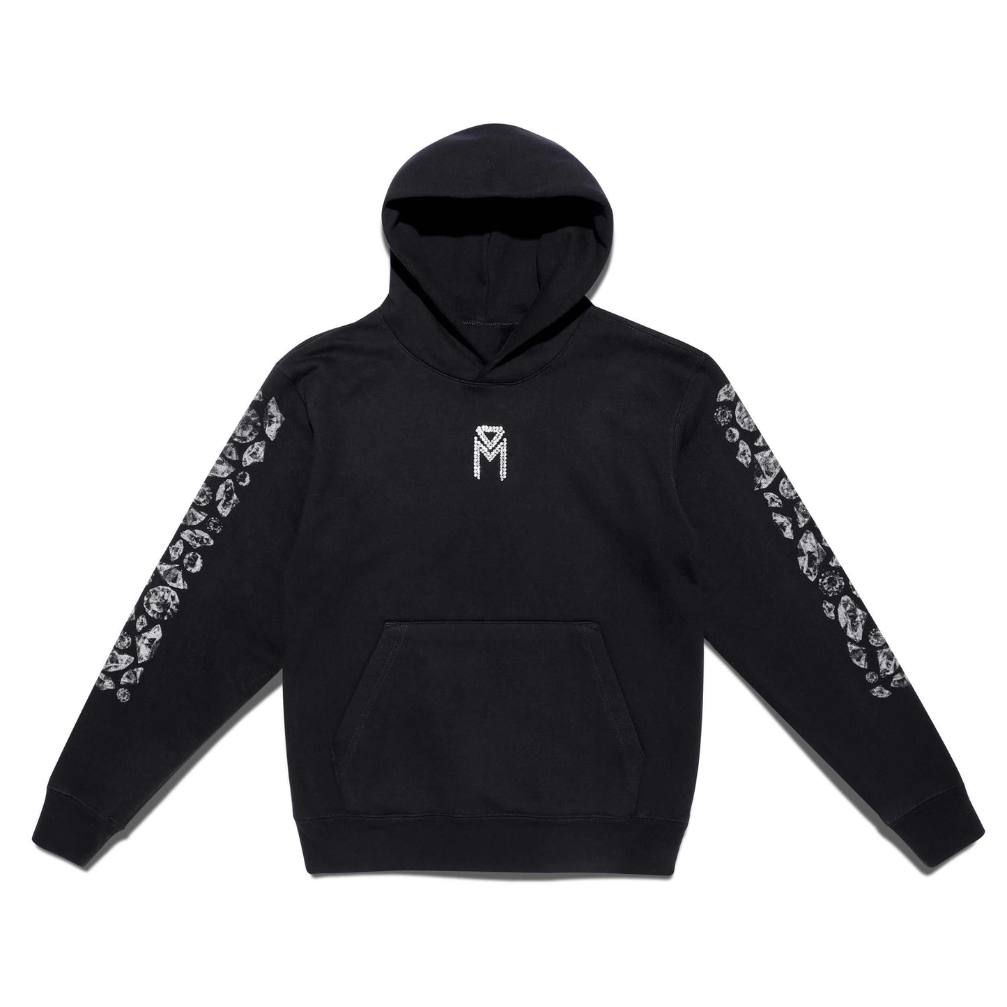 black hoodie for Men & Women Best street Signature Diamond Hoodie